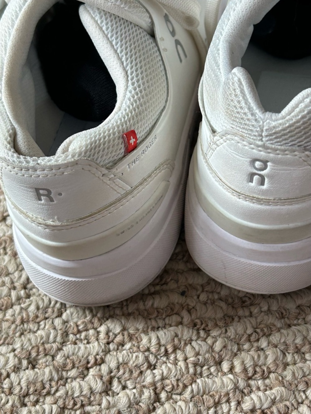 On Cloud White Women's Sneakers - Clean Casual Comfort Size 7 - Picture 5 of 7